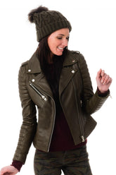 Women Genuine Leather Jacket WJ 14